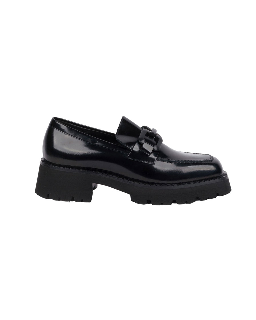 MOCASSINO CON MORSETTO NERO