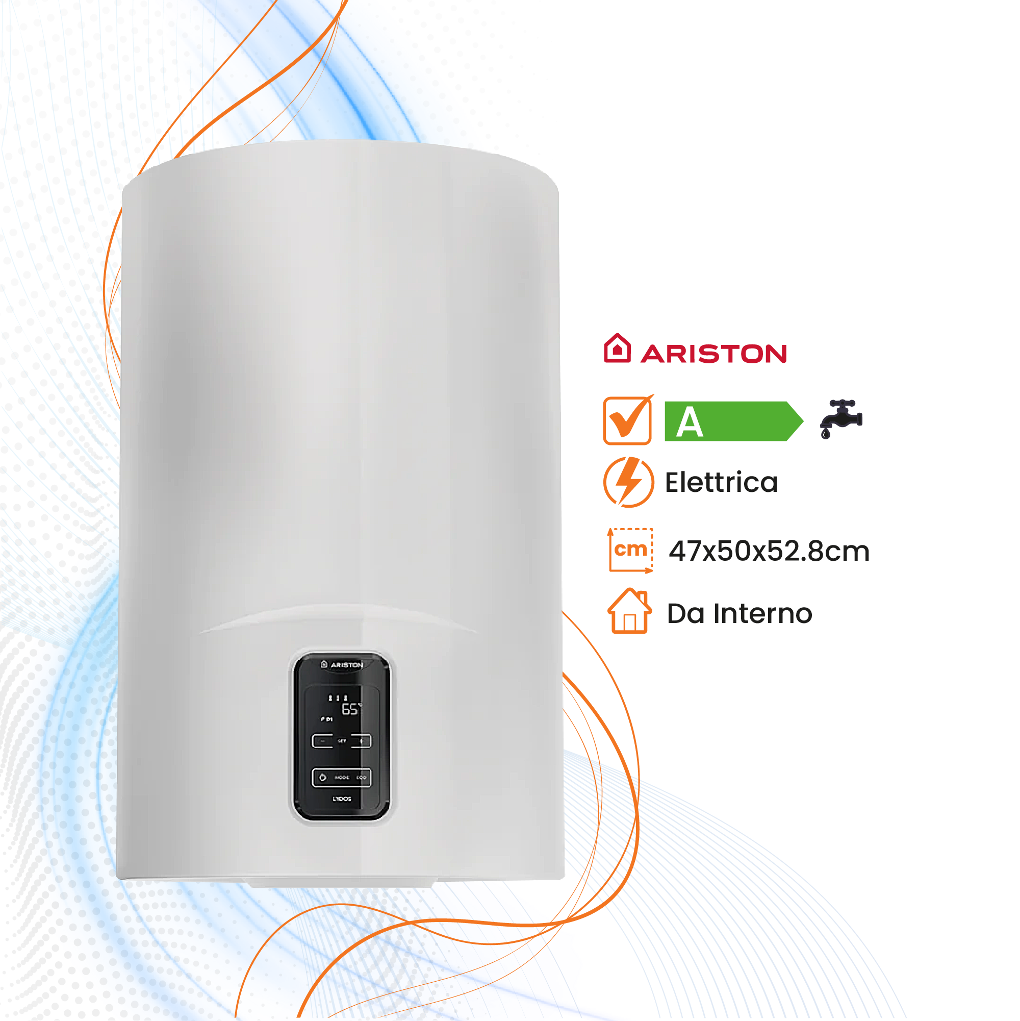 Scaldabagno Ariston Lydos Plus Elettrico Verticale