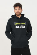Converse felpa con cappuccio da uomo Sweatshirt All Star 10023305-001 nero