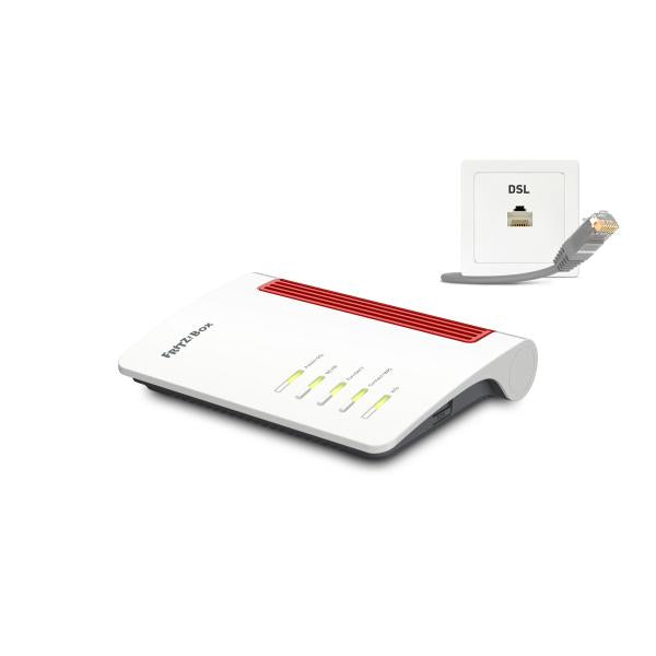 AVM B2B  FRITZ!Box 7530AX, Modem Router Wireless e centralino telefonico DECT integrato - PRODOTTO PER MERCATO B2B [20002944-B2B]