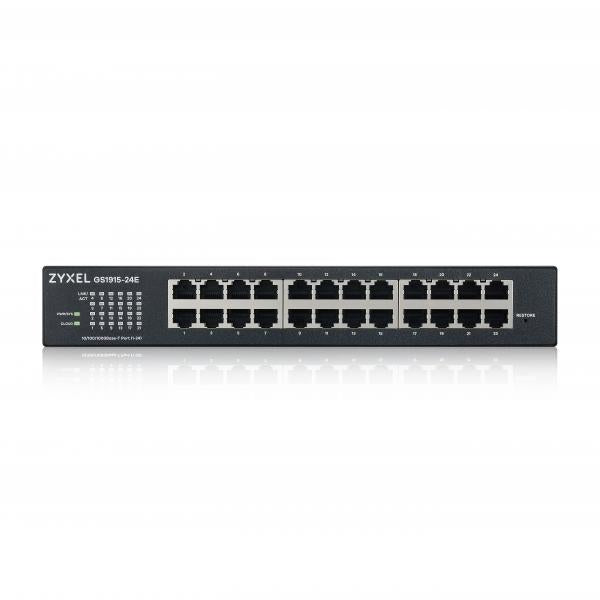 ZYXEL SWITCH MANAGED 24 PORTE GIGABIT, DESIGN SENZA VENTOLE, DESKTOP, NEBULAFLEX [GS1915-24E-EU0101F]