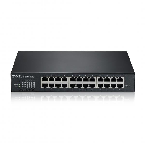 ZYXEL SWITCH MANAGED 24 PORTE GIGABIT, DESIGN SENZA VENTOLE, DESKTOP, NEBULAFLEX [GS1915-24E-EU0101F]
