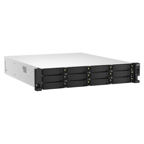 QNAP TS-h1887XU-RP NAS Armadio (2U) Collegamento ethernet LAN Nero, Bianco E-2334 [TS-H1887XU-RP-E2334-16G]