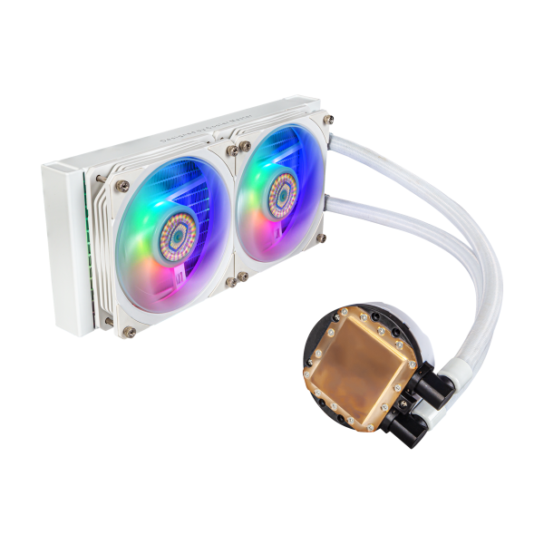 Cooler Master MasterLiquid PL240 Flux White Edition Case per computer Liquid cooling kit 12 cm Bianco [MLY-D24M-A23PZ-RW]