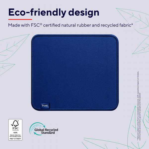 TRUST MOUSEPAD BOYE ECO BLU [24744]