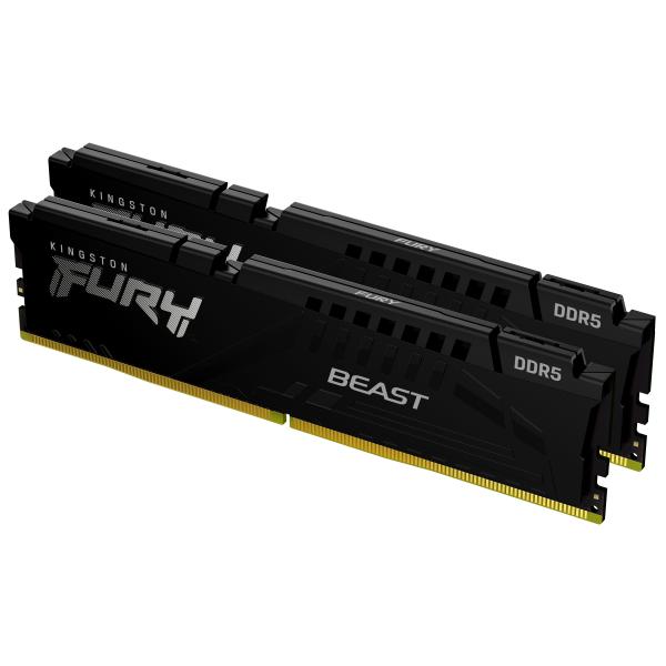 Kingston Technology FURY Beast 64 GB 6000 MT/s DDR5 CL36 DIMM (Kit da 2) Black EXPO [KF560C36BBEK2-64]