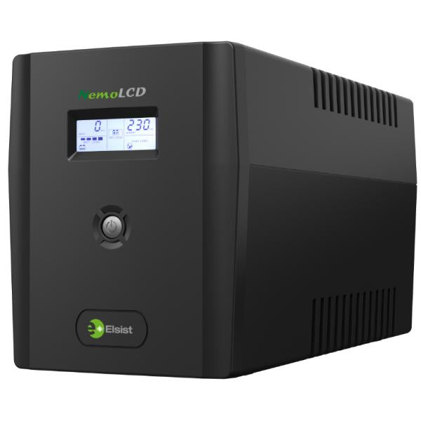 Elsist NemoLCD 65 gruppo di continuità (UPS) A linea interattiva 0,65 kVA 240 W 2 presa(e) AC [NEMOLCD65]