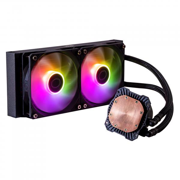 Cooler Master MasterLiquid 240L Core ARGB Processore Liquid cooling kit 12 cm Nero [MLW-D24M-A18PZ-R1]