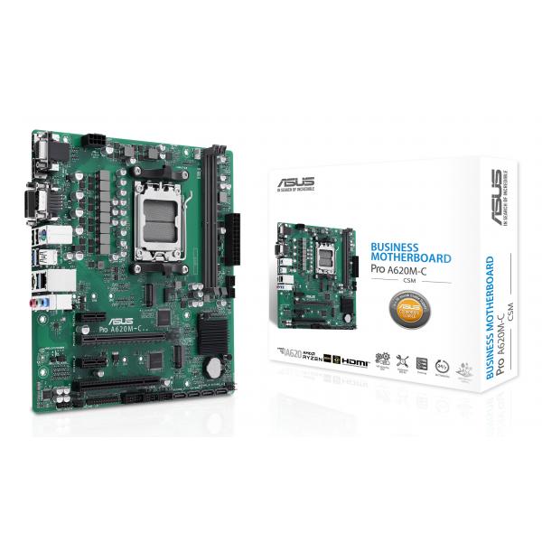 ASUS PRO A620M-C-CSM AMD A620 Socket AM5 micro ATX [90MB1F80-M0EAYC]