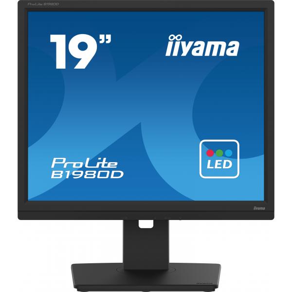 iiyama ProLite B1980D-B5 Monitor PC 48,3 cm (19") 1280 x 1024 Pixel SXGA LCD Nero [B1980D-B5]