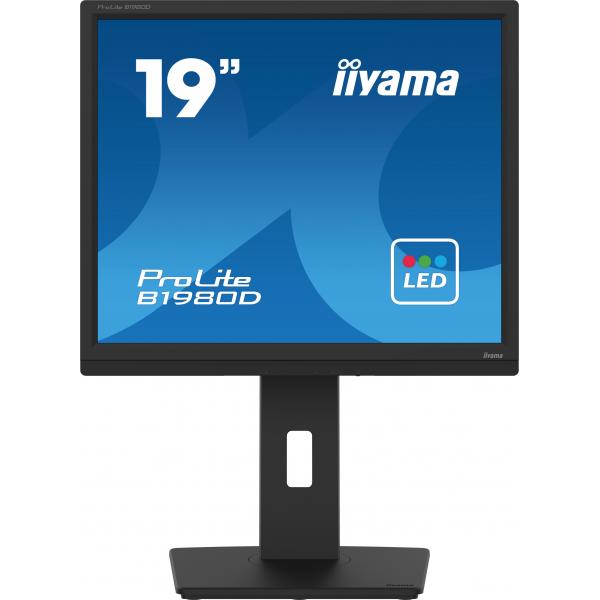 iiyama ProLite B1980D-B5 Monitor PC 48,3 cm (19") 1280 x 1024 Pixel SXGA LCD Nero [B1980D-B5]