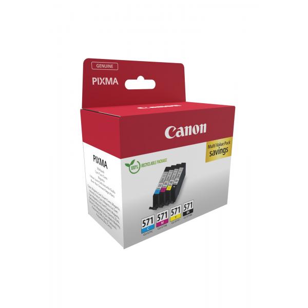 Canon 0386C008 cartuccia d'inchiostro 4 pz Originale Nero, Ciano, Magenta, Giallo [0386C008]