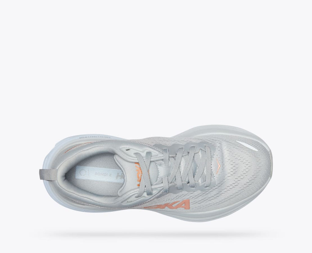 Hoka One One - Scarpe Running Donna Bondi 8 Grigio Nebbia - 1127952/HMLR