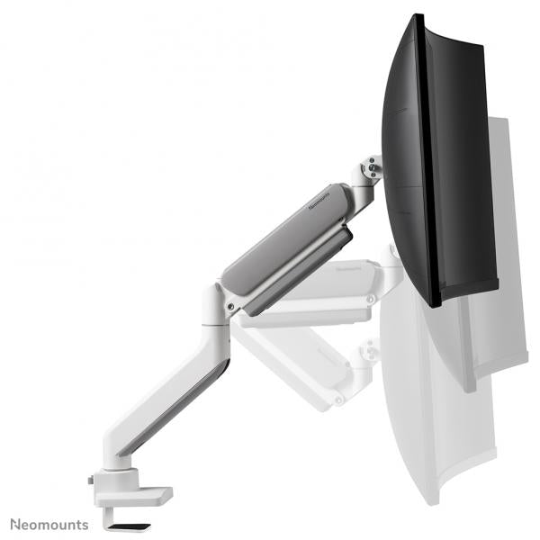 Neomounts DS70PLUS-450WH1 Braccio per monitor 17-49" - molla a gas - Topfix - 180-stop [DS70PLUS-450WH1]