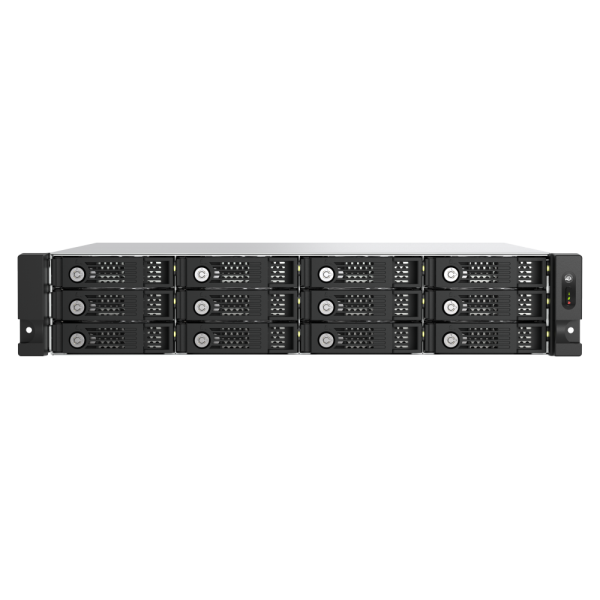 QNAP TL-R1200PES-RP contenitore di unità di archiviazione Box esterno HDD/SSD Nero, Grigio 2.5/3.5" [TL-R1200PES-RP]