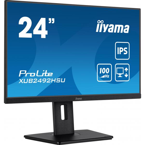 iiyama XUB2492HSU-B6 Monitor PC 60,5 cm (23.8") 1920 x 1080 Pixel Full HD LED Nero [XUB2492HSU-B6]