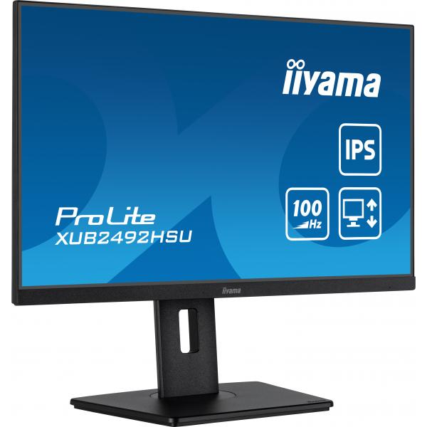 iiyama XUB2492HSU-B6 Monitor PC 60,5 cm (23.8") 1920 x 1080 Pixel Full HD LED Nero [XUB2492HSU-B6]