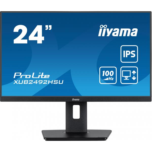 iiyama XUB2492HSU-B6 Monitor PC 60,5 cm (23.8") 1920 x 1080 Pixel Full HD LED Nero [XUB2492HSU-B6]