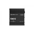 Teltonika - TSW212- Switch L2 con funzionalità L3 aggiuntive per capacità di gestione avanzate Supporta Profinet per l'elaborazione automatizzata dei dati insieme ad altri protocolli, come EtherNet/IP [TSW212]