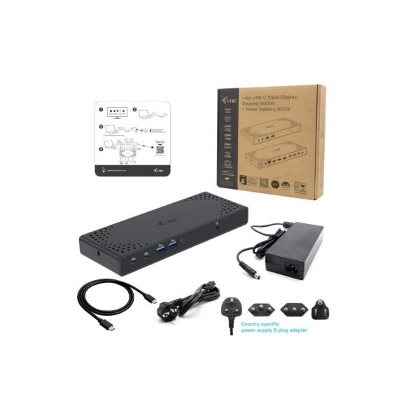 i-tec USB-C Triple Display Docking Station Gen 2 + Power Delivery 100W [C31TRIPLE4KDOCKPDIT]