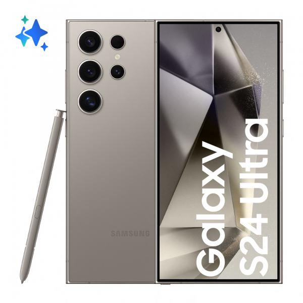 Samsung Galaxy S24 Ultra Smartphone AI, Display 6.8'' QHD+ Dynamic AMOLED 2X, Fotocamera 200MP, RAM 12GB, 512GB, 5.000 mAh, Titanium Gray [SM-S928BZTHEUE]