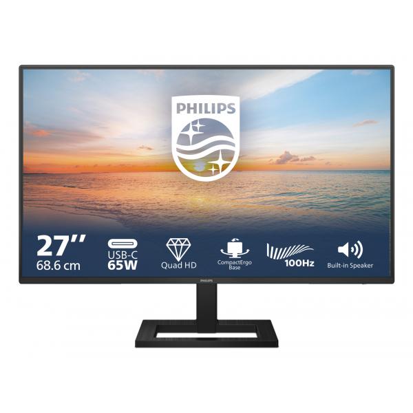 Philips Serie 1000 27E1N1600AE/00 Monitor PC 68,6 cm (27") 2560 x 1440 Pixel Quad HD LCD Nero [27E1N1600AE/00]