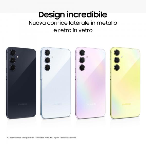 Samsung Galaxy A55 5G Display FHD+ Super AMOLED 6.6, Android 14, 8GB RAM, 256GB, Dual SIM, Batteria 5.000 mAh, Awesome Iceblue [SM-A556BLBCEUE]