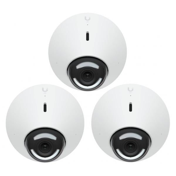 Ubiquiti - UVC-G5-Dome-3 - UniFi Indoor/Outdoor 2K PoE Ceiling camera, Ultra-wide viewing angle (102.4), 9 m (30 ft) IR night vision, Vandal resistant - 3 pack [UVC-G5-Dome-3]