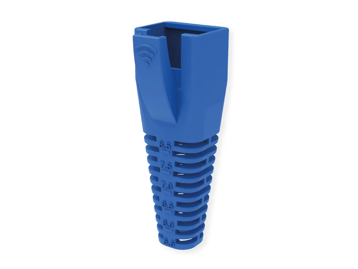 ROLINE CAPPUCCIO DI PROTEZIONE PER RJ45, TAGLIABILE, 10 PEZZI, BLU [12.01.1114]