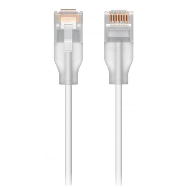 Ubiquiti - UniFi Etherlighting Patch Cable, Nano-thin patch cable with 2.5 GbE support designed to show Etherlighting effect - 15M [UACC-Cable-Patch-EL-15M-W]