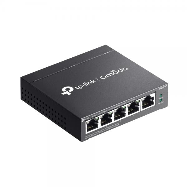 TP-Link Omada ES205G Gestito Gigabit Ethernet (10/100/1000) Supporto Power over Ethernet (PoE) Nero [ES205GP]