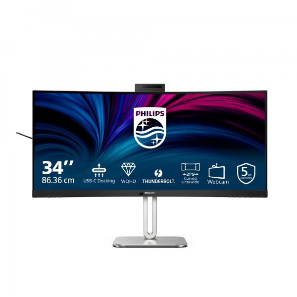 Philips 6000 series 34B2U6603CH/00 Monitor PC 86,4 cm (34") 3440 x 1440 Pixel Wide Quad HD LCD Grigio [34B2U6603CH/00]