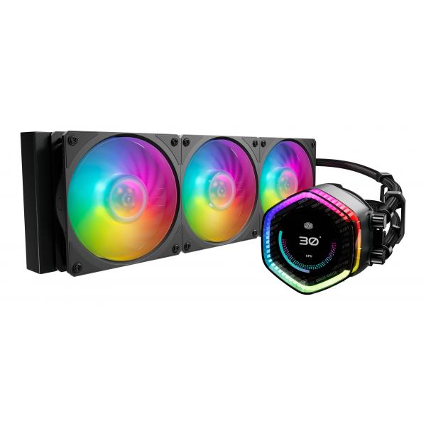 COOLER MASTER DISSIPATORE A LIQUIDO 3 VENTOLE MOBIUS 120 ARGB SCHERMO LCD PERS DA 2.1 POLLICI [MLY-D36M-A24PZ-R1]