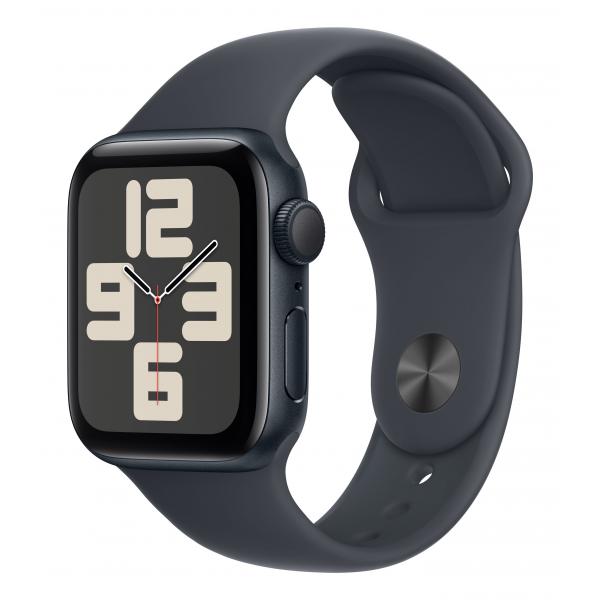 Apple Watch SE GPS 40mm Cassa Alluminio Mezzanotte con Mezzanotte Sport Band - M/L [MXE93QL/A]