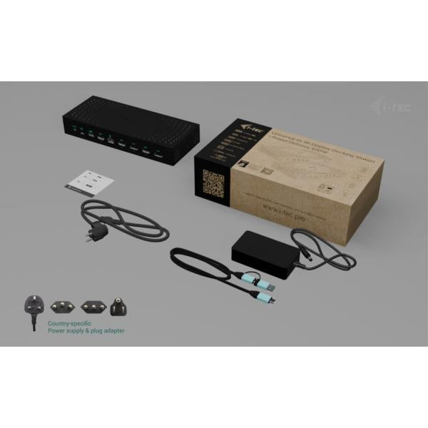 I-TEC DOCKING STATION UNIVERSAL 5X 4K/60HZ DISPLAY DOCKING STATION + POWER DELIVERY 100W [CA5MONITORDOCKPDIT]