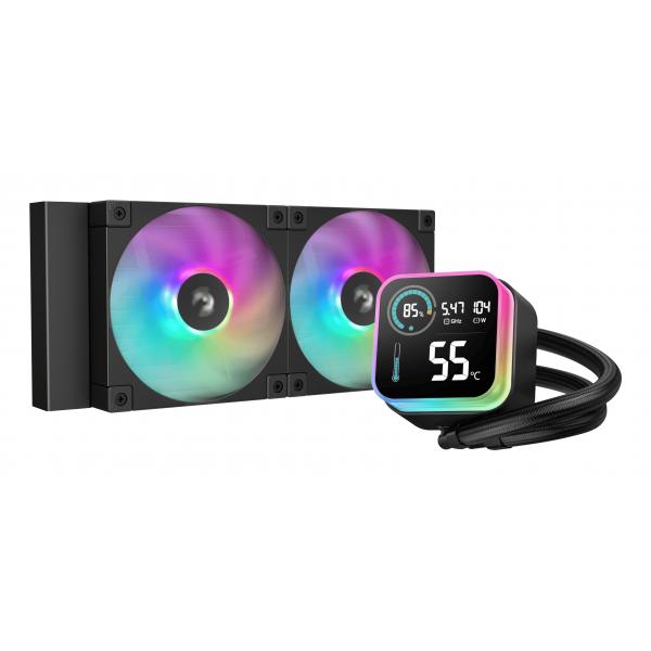 DEEPCOOL RAFF. LIQUIDO LQ240 ARGB DISPLAY [R-LQ240-BKLSMW-G-1]