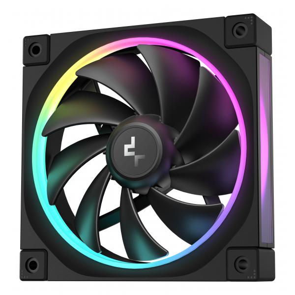 DEEPCOOL VENTOLE CASE FL12 NERA ARGB PWM BASSO RUMORE [R-FL12-BKAPN1-G]