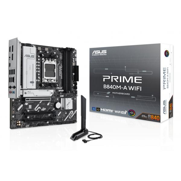 ASUS MB AMD B840MA, DDR5 PRIME B840M-A WIFI, AM5, B840, USB, WIFI, MB, M2/SATA [PRIME B840M-A WIFI]