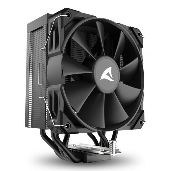 Sharkoon A50 Processore Raffreddatore d'aria 12 cm Nero 1 pz [A50BLACKAIRCOOLER]