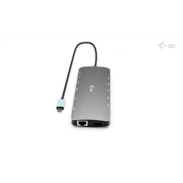 i-tec Metal USB-C Nano 3x Display Dock, 2x HDMI 1x USB-C video + Power Delivery 140W [C31NANOTRIPLEDOCKPD]