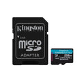 Kingston Technology Scheda microSDXC Canvas Go Plus Gen4 200MB/s A2 U3 V30 da 256 GB + adattatore [SDCG4/256GB]
