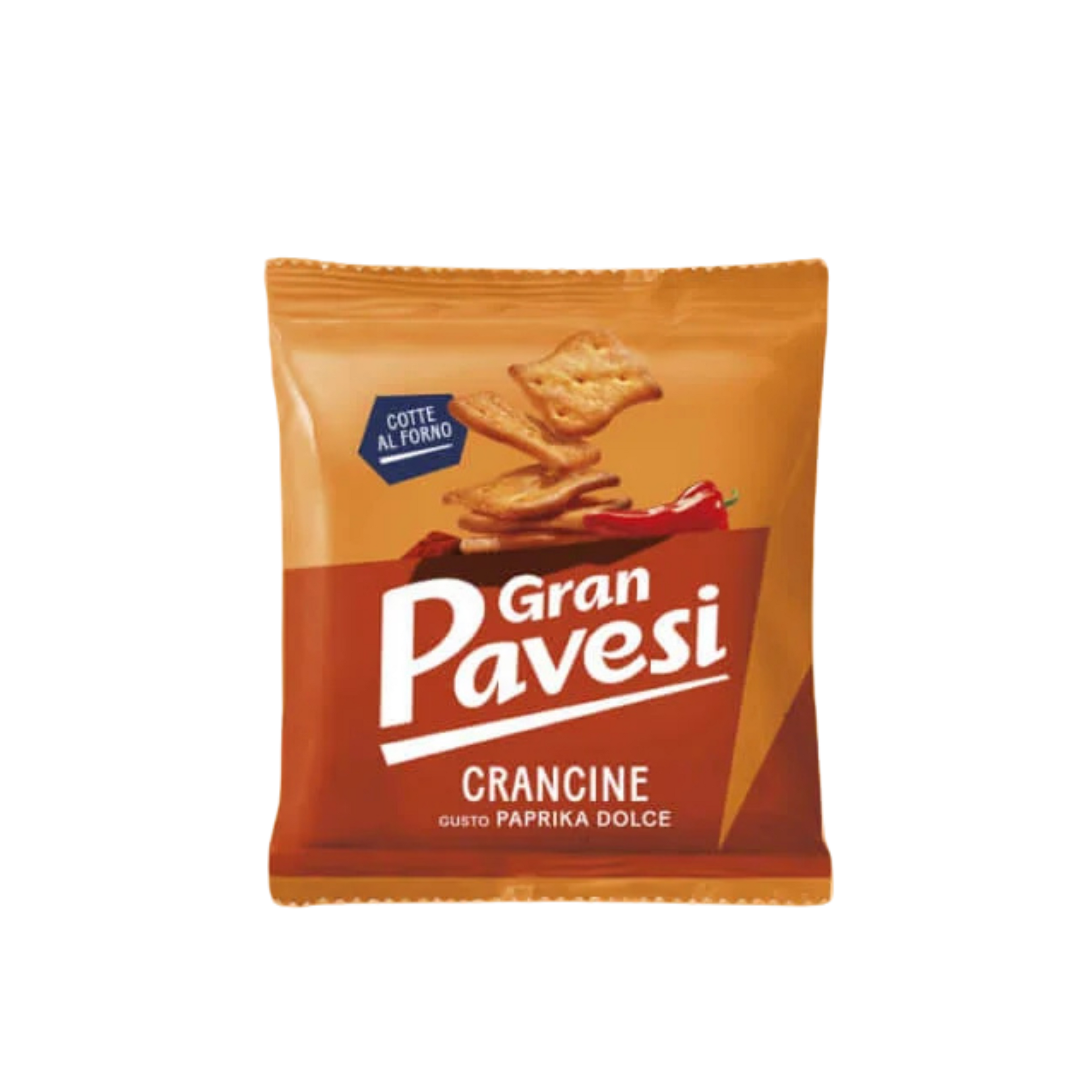 Crancine Gran Pavesi alla paprika dolce da 30 grammi - Confezione da 6 pezzi