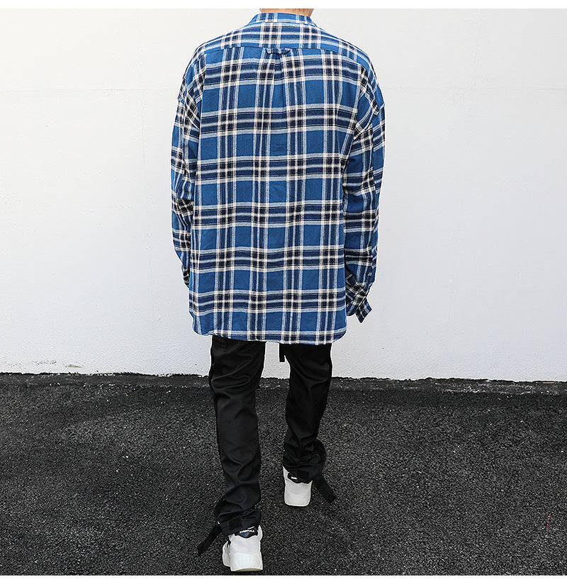 Camicia da uomo in morbida flanella, modello Essential