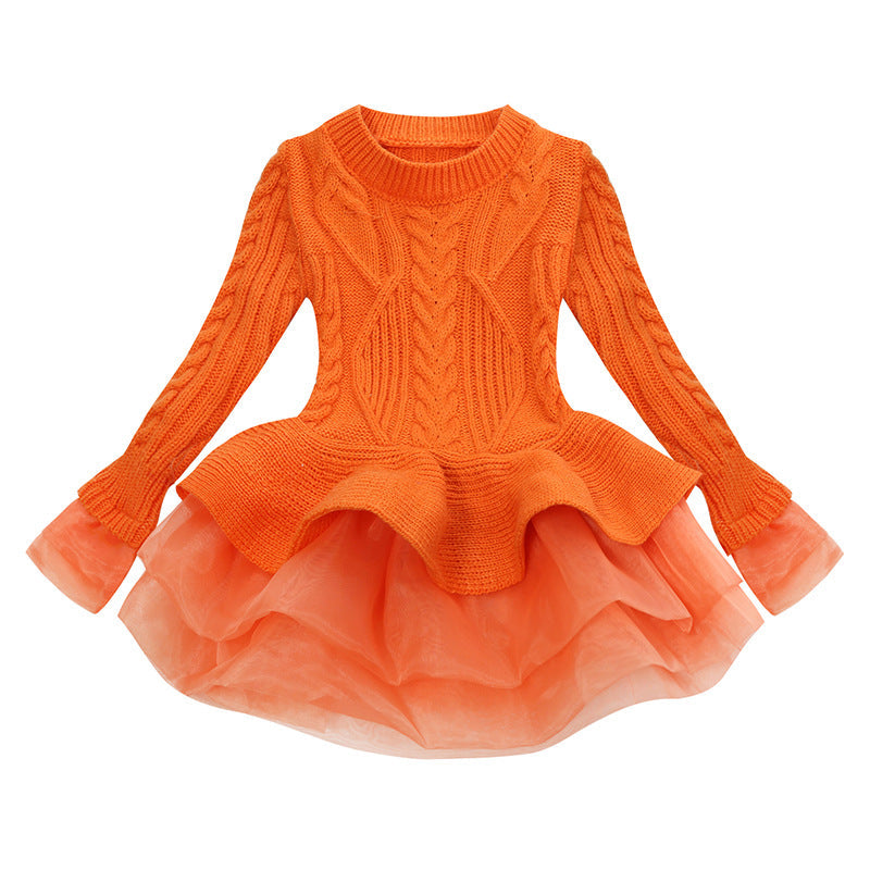 Elegante abitino caldo per bambina