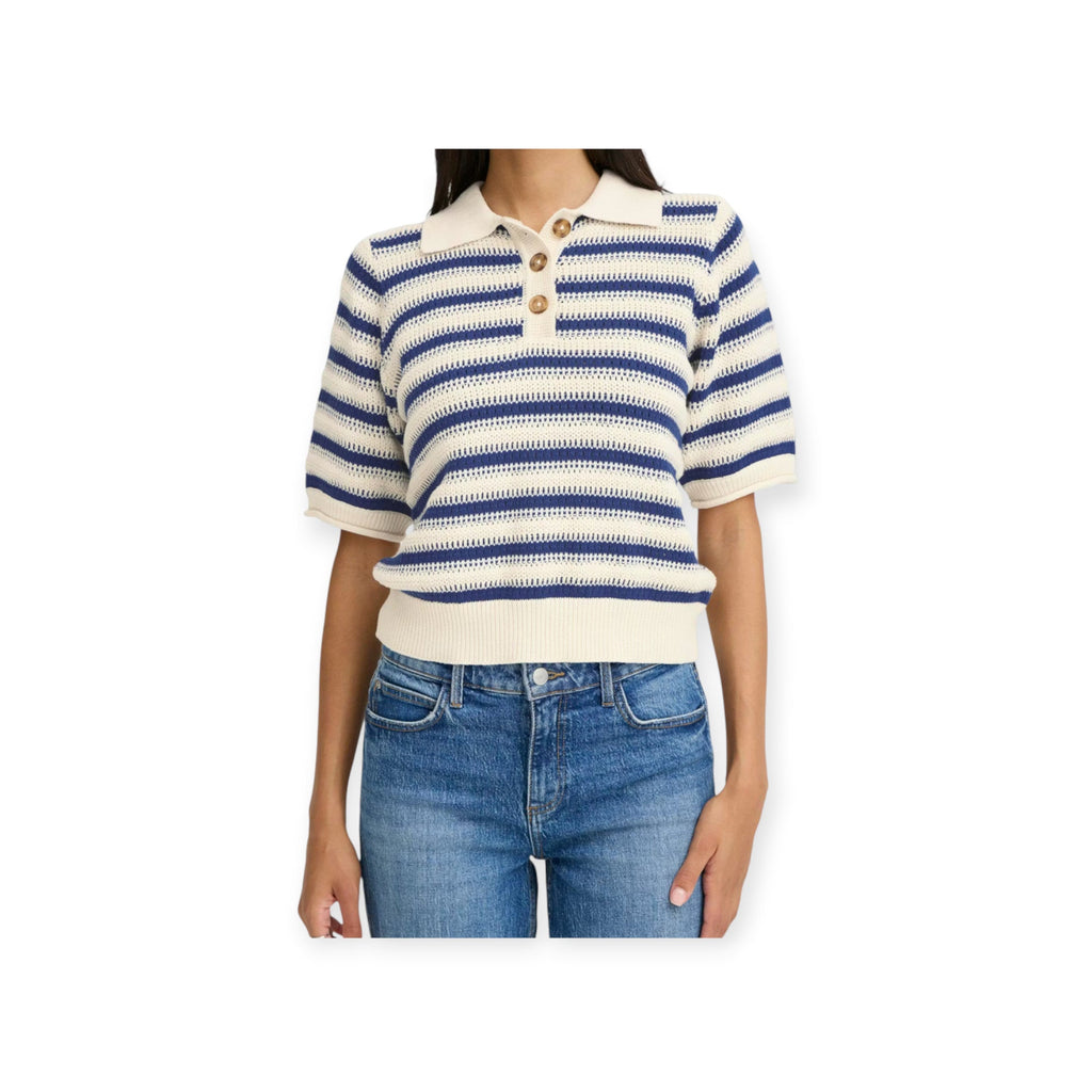b.young BYMIKALA Pullover Polo donna 20818398 Medieval Blue