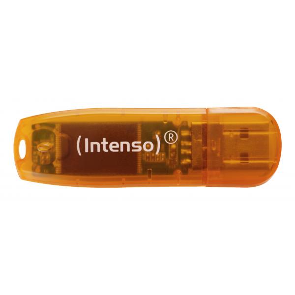 INTENSO PEN DISK RAINBOW LINE 64GB ORANGE USB 2.0 [3502490]