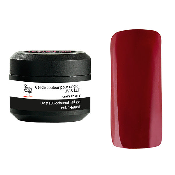 PEGGY SAGE  GEL UV&LED COLORATO PER UNGHIE CRAZY CHERRY 5G