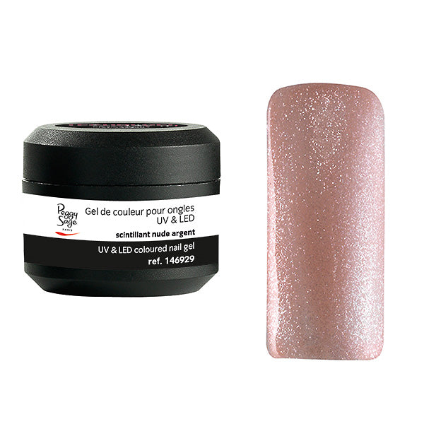 PEGGY SAGE  GEL UV&LED COLORATO PER UNGHIE SCINTILLANT NUDE ARG