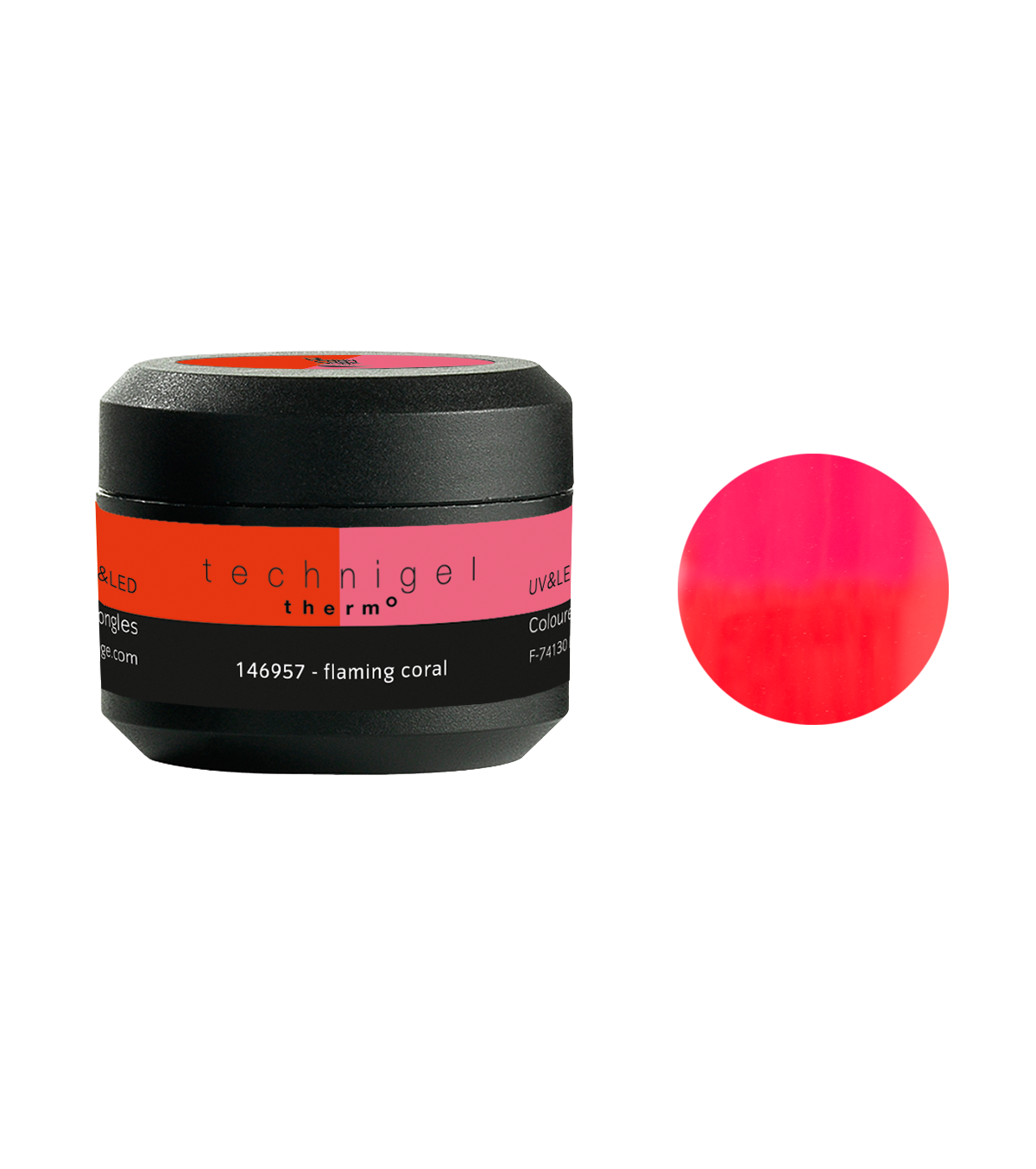 PEGGY SAGE  GEL COLORATO PER UNGHIE UV&LED THERMO FLAMING CORAL