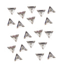 PEGGY SAGE  20 STRASS PER UNGHIE TRIANGOLARE ARGENTO 3 MM